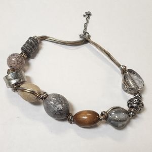 Earthy Elegance Mixed Bead Necklace